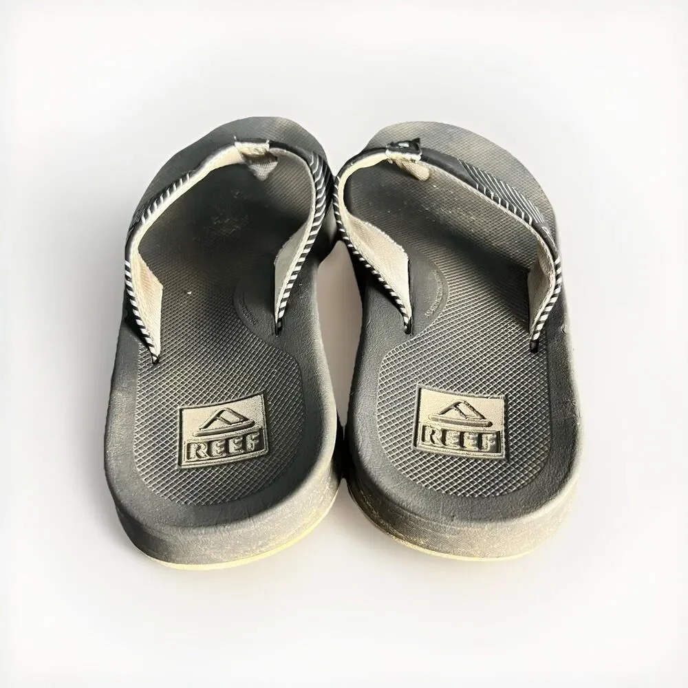 Reef‎ Men's 8 Phantom II Sandals Black White